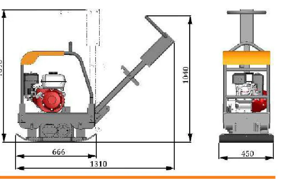 FORWARD & REVERSIBLE PLATE COMPACTOR